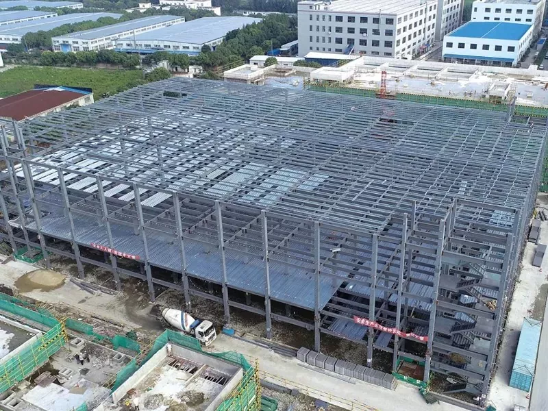 ឃ្លាំង រចនាសម្ព័ន្ធដែក prefabricated មិត្តភាពបរិស្ថាន
