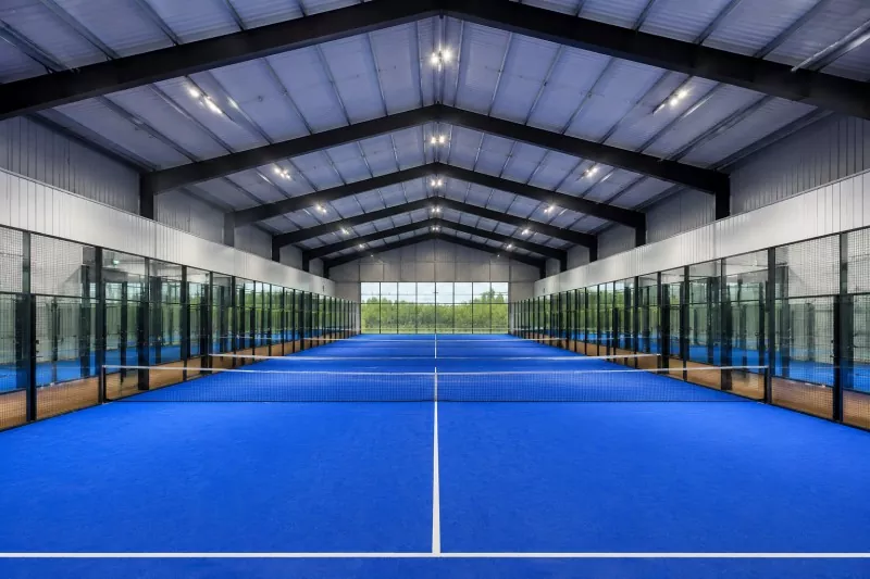 ស៊ុមដែកក្នុងផ្ទះ Padel Court សំណង់